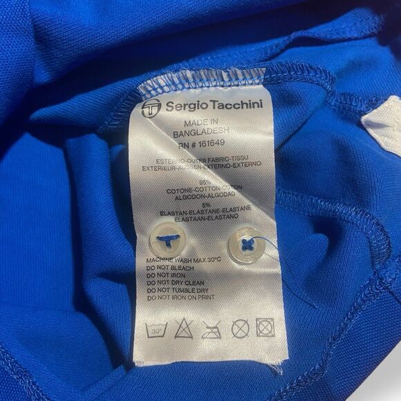 Sergio Tacchini Tennis Polo Shirt Women XXS Blue Short Sleeve 2020 Paris Masters - Picture 11 of 12